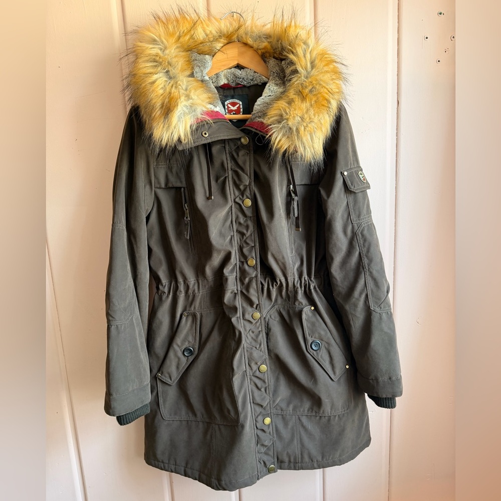 1 Madison Expedition Heritage Collection women's parka  in Olive szLarge
